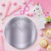 Assiettes En Carton Lilac Shimmer Flutter Papillon doux 16 Partie (Fête)