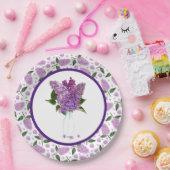 Assiettes En Carton Lilacs En Plaque Papier De Ressort (Fête)