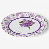 Assiettes En Carton Lilacs En Plaque Papier De Ressort (Angle)