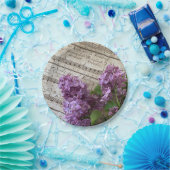 Assiettes En Carton Lilacs sur la musique ancienne (Fête)