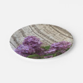 Assiettes En Carton Lilacs sur la musique ancienne (Angle)