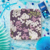 Assiettes En Carton Lilacs Sur Violet (Fête)