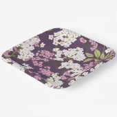 Assiettes En Carton Lilacs Sur Violet (Angulaire)