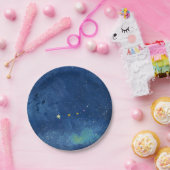 Assiettes En Carton L'illustration du ciel étoilé (Fête)