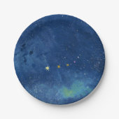 Assiettes En Carton L'illustration du ciel étoilé (Devant)