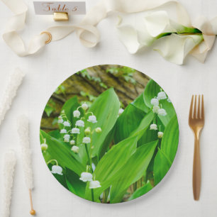 Assiettes En Carton Lily de la plaque de papier de la vallée