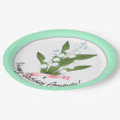 Assiettes En Carton Lily of the valley (Angle)