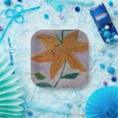 Assiettes En Carton Lily orange (Fête)