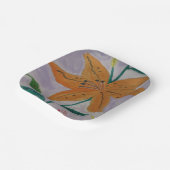 Assiettes En Carton Lily orange (Angulaire)