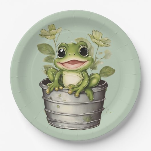 Assiettes En Carton Lily Pads de la vie (Devant)