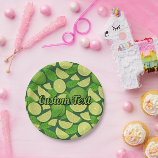 Assiettes En Carton Lime (Fête)