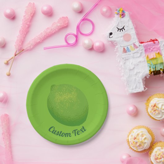 Assiettes En Carton Lime (Fête)