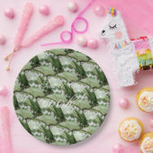 ASSIETTES EN CARTON LIMITE DE LA VALLÉE MONOGRAMME FLORALE (Fête)