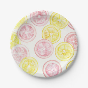 Assiettes En Carton Limonade d'été