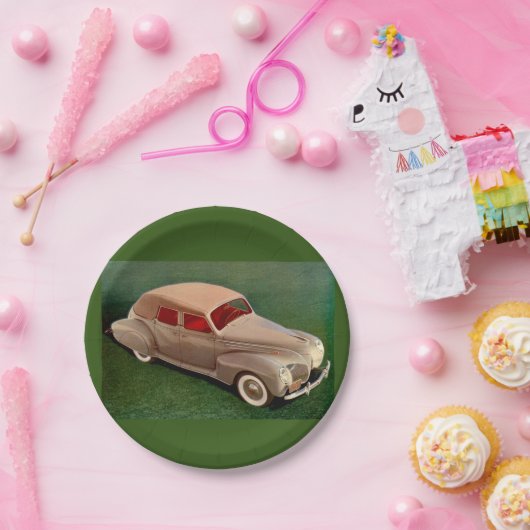 Assiettes En Carton Lincoln Zephyr 1939 (Fête)