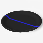 Assiettes En Carton L'instruction Symbolic Thin Blue Line (Angle)