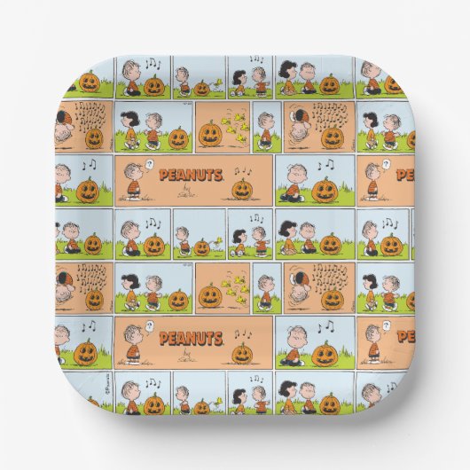 Assiettes En Carton Linus & Lucy | Chanter Jack-O-Lantern (Recto)