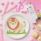 Assiettes En Carton Lion (Fête)