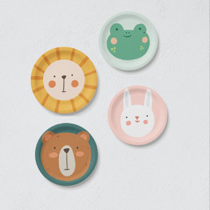 Assiettes En Carton Lion Anniversaire Enfants Salle Wall Art