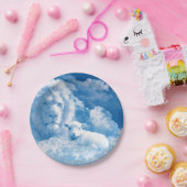 Assiettes En Carton Lion et agneau dans les nuages (Fête)