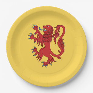 Assiettes En Carton Lion Rampant Gules