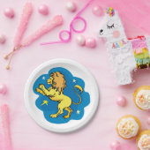 Assiettes En Carton Lion Zodiac (Fête)