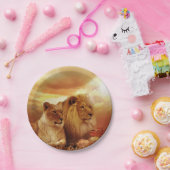 Assiettes En Carton Lions (Fête)