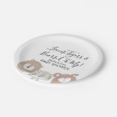 Assiettes En Carton Lions Tigers Ours Baby shower animal Plaque de pap (Angle)