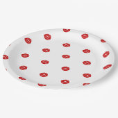 Assiettes En Carton Lips fête de bachelorette (Angle)
