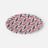 Assiettes En Carton Lipstick Et Lips Polka Dot Motif (Angle)