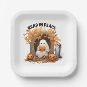 Assiettes En Carton Lire en paix Boo Fantôme