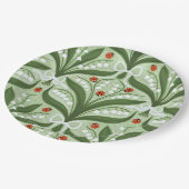 Assiettes En Carton Lit de la vallée et la symétrie des coccinelles en (Angle)