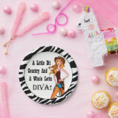 Assiettes En Carton Little Bit Country et toute une Lotta DIVA! (Fête)