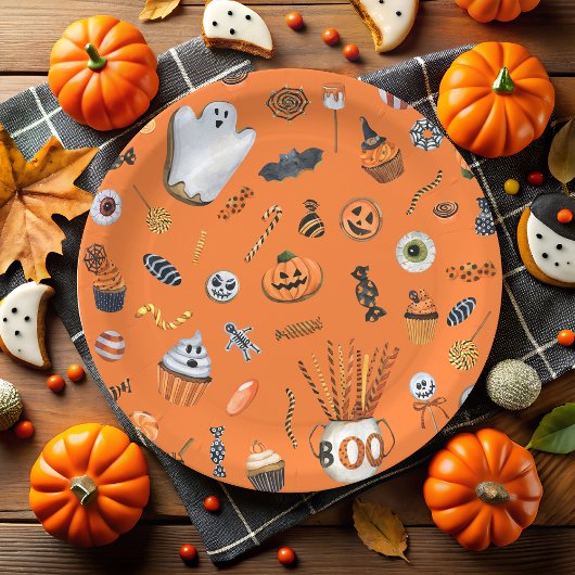 Assiettes En Carton Little Boo est presque à Baby shower