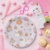 Assiettes En Carton Little Boo Lilac Whimsical Books Baby shower (Fête)