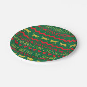 Assiettes En Carton Little Cats Fer Noël (Angle)