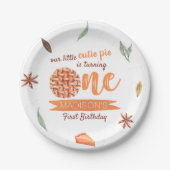Assiettes En Carton Little Cutie Pie Automne 1er Anniversaire (Devant)