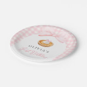 Assiettes En Carton Little Cutie Pie Coquette Premier anniversaire (Angle)