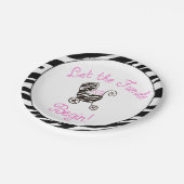 Assiettes En Carton "Little Diva" Laissez les fonds commencer ! (Angle)