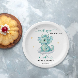 Assiettes En Carton Little Dragon se trouve sur le Baby shower Way