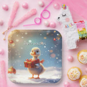 Assiettes En Carton Little Duck Holiday Paper Plate (Fête)