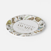 Assiettes En Carton Little Explorer Neutral Personnalisable (Angle)