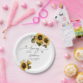 Assiettes En Carton Little Honey Bee Baby shower (Fête)