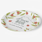 Assiettes En Carton Little Log Ladybug Leaf Anniversaire (Angle)
