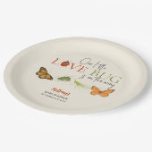 Assiettes En Carton Little Love Bug Baby shower Papillon (Angle)