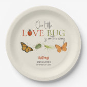 Assiettes En Carton Little Love Bug Baby shower Papillon (Devant)
