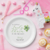 Assiettes En Carton Little Lucky Charm est en chemin Baby shower (Fête)