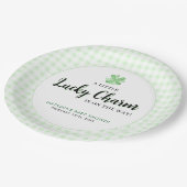 Assiettes En Carton Little Lucky Charm St Patrick's Baby shower (Angle)