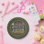 Assiettes En Carton Little Monster Chalkboard 1er et 3e anniversaire c (Fête)