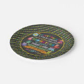 Assiettes En Carton Little Monster Chalkboard 1er et 3e anniversaire c (Angle)